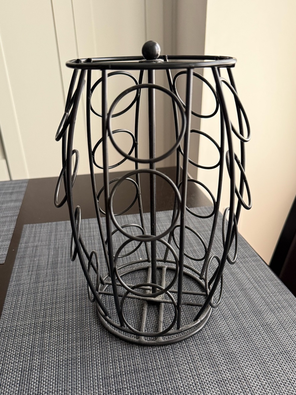 Black Metal Wire Coffee Pod Carousel